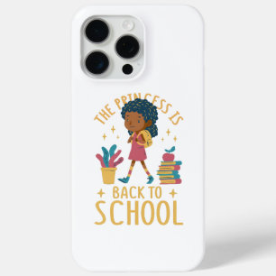 Schattige Terug naar School Princess Girl Illustra iPhone 15 Pro Max Hoesje