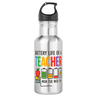 Schattige Terug naar School Teacher Gift, Onderwij Waterfles