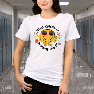 Schattige Testdag School Tri-Blend Shirt