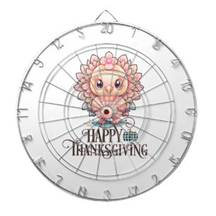 Schattige Thanksgivingkalkoen Dartbord
