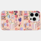 Schattige thee en boeken Case-Mate iPhone case (Achterkant (horizontaal))