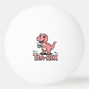Schattige Thee-Rex Roze Dinosaur – Slurpen Maar! Pingpongballen
