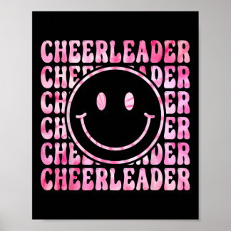 Schattige Tie Dye Cheerleading Voor Cheerleader Sq Poster