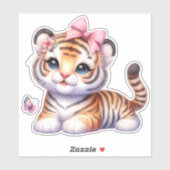 Schattige! Tiger Custom Cut Scrapbooking Sticker (Vel)