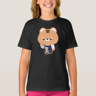 Schattige Tijger Barista T-shirt