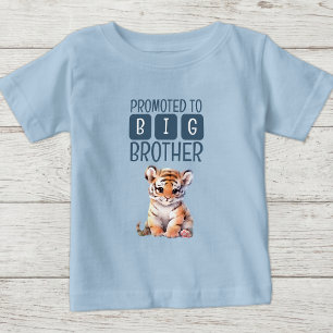 Schattige tijger grote broer blauw