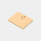 Schattige Tijger met Gepersonaliseerde Naam Post-it® Notes (Schuin)