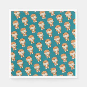 Schattige tijger servet