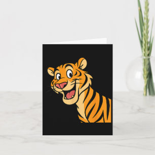 Schattige Tijger Wildekat Grappige Wilde Dieren Ju Kaart