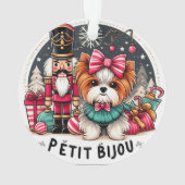 Schattige Tiny Dog Ornament (achterkant)