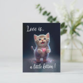 Schattige Tiny Kitten SweeLieverd Briefkaart (Staand voorkant)