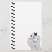 Schattige Tiny Newborn Puppy Stationery Briefpapier (Voorkant)