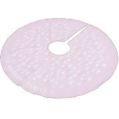 Schattige Tiny Pink Trees familienaam boomrok Kerstboom Rok (Gekanteld)