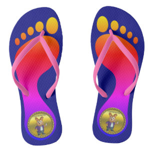 Schattige toneelschrijver van een stripverhaal #1 teenslippers