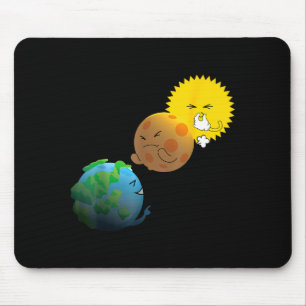 Schattige Totale Zonsverduistering 8 April Zon Muismat