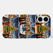 Schattige  Traditioneel Elegant Vrolijk Kerstfeest Case-Mate iPhone Case (Achterkant (horizontaal))