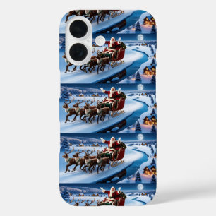 Schattige  Traditioneel Elegant Vrolijk Kerstfeest iPhone 16 Hoesje