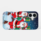 Schattige  Traditioneel Elegant Vrolijk Kerstfeest iPhone 16 Hoesje (Achterkant horizontaal)