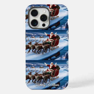 Schattige Traditioneel Elegant Vrolijk Kerstfeest iPhone 15 Pro Max Hoesje