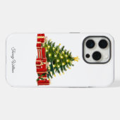 Schattige  Traditioneel Elegant Vrolijk Kerstfeest iPhone Hoesje (Achterkant horizontaal)