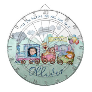 Schattige train engene thema Dartboard Dartbord