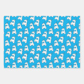 Schattige treintje inpakpapier vel (Voorkant 2)