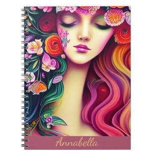 Schattige Trendy Boho Zigeuner Bloemengeld Engel K Notitieboek
