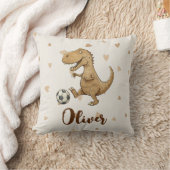 Schattige Trex spelen Football Kussen (Deken)