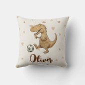 Schattige Trex spelen Football Kussen (Achterkant)