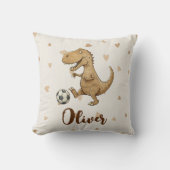 Schattige Trex spelen Football Kussen (Voorkant)