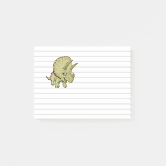 Schattige Triceratops Post-it Notities Post-it® Notes (Voorkant)