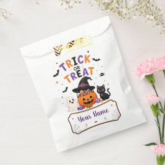 Schattige Trick or Treat Halloween-feest Bedankzakje