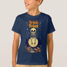 Schattige "Trick or treat" Skelet & Wasberen T-shirt