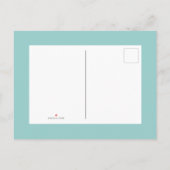 Schattige Tropisch Flamingo & Ananas Baby shower Uitnodiging Briefkaart (Achterkant)