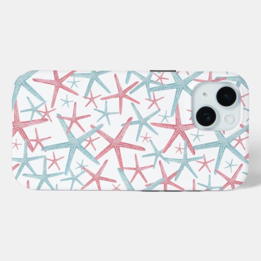 Schattige tropisch strandpatroon Case-Mate iPhone case (Achterkant (horizontaal))