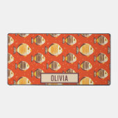 Schattige tropisch vissenpatroon bureaumat (Voorkant)