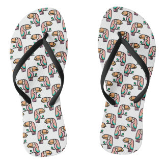 schattige tropische toekan vogel dier cadeau voor teenslippers