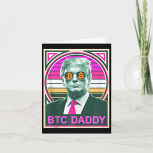 Schattige Trump Bitcoin Btc Daddy Financiën Audit  Kaart
