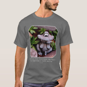 Schattige tuin kikker vriendelijkheid Inspirerende T-shirt
