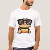 Schattige Turtle Halloween 2023 zonnebril Kostuum T-shirt (Voorkant)