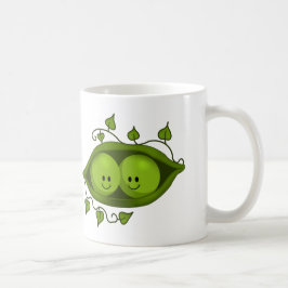 Schattige Twee Erwten In Een Peul Koffiemok