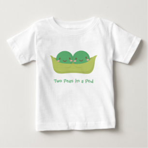 Schattige Twee Erwten in een Peul Voor Baby Tweeli