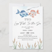 Schattige twee minder vissen in Zee bruidsparen do Kaart (Voorkant)