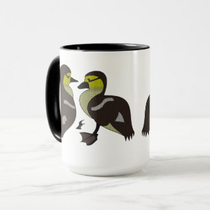 Schattige Twin Baby Ducking Huddling Cartoon Mok