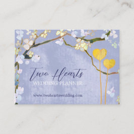 Schattige Two Hearts Wedding Planner Visitekaartje
