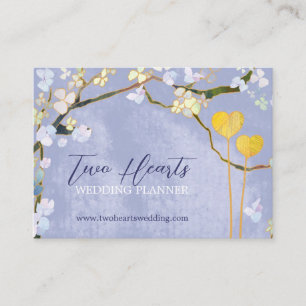 Schattige Two Hearts Wedding Planner Visitekaartje