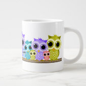 schattige uil extra grote beker (Rechts)