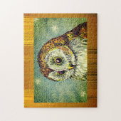  schattige uil illustratie legpuzzel (Verticaal)