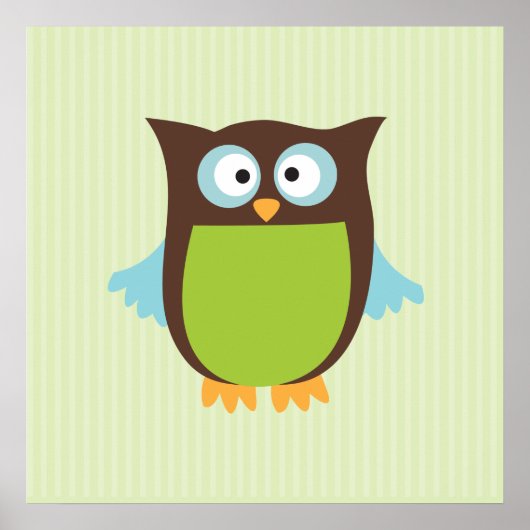 Schattige Uil Poster (Voorkant)