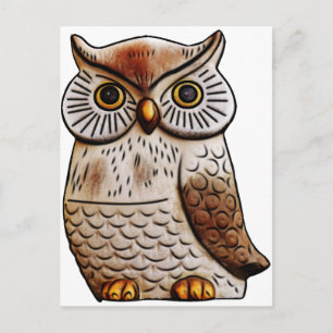 schattige uil, schattig, vogel, grappig, dierlijk, briefkaart